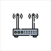 A router icon on a white background vector