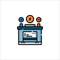 A computer with a keyboard and mouse icon vector