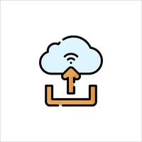 Cloud computing icon illustration vector