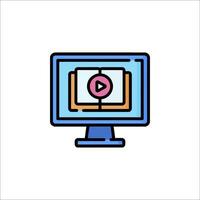 player icon on a monitor vector