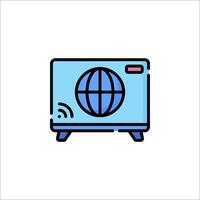 A globe icon on a white background vector