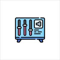 A player icon on a white background vector