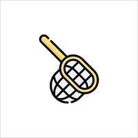 A globe and net icon vector