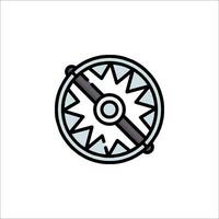 A compass icon on a white background vector