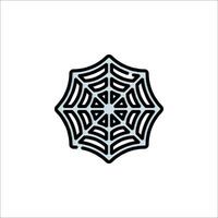Spider web logo design vector