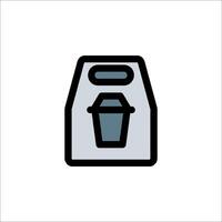 A trash can icon on a white background vector