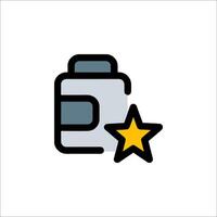 A star icon with a can of soda vector