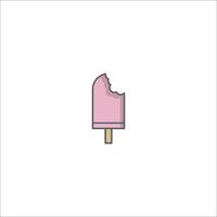 Ice cream icon in a line style vector