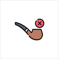 A pipe with a red cross on it and a pipe with a red cross on it vector