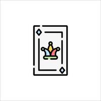 A playing card with a crown on it vector
