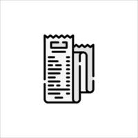 A newspaper icon on a white background vector