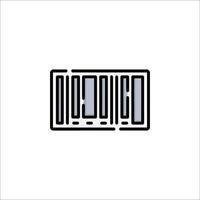 A barcode icon on a white background vector