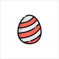 Easter egg icon illustration vector