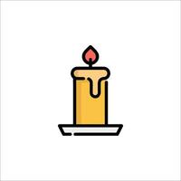 Candle icon illustration vector