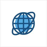 The globe icon on a white background vector