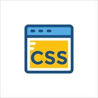 Css icon for a website vector