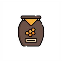 Honey jar icon illustration vector