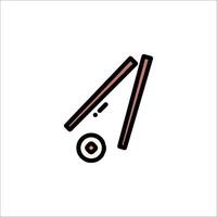 A chopstick icon on a white background vector