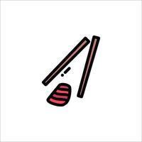 Chopsticks icon illustration vector