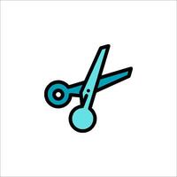 A stylus with scissors icon on a white background vector