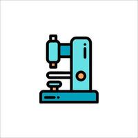 A microscope icon on a white background vector