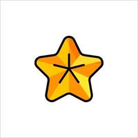A starfish icon on a white background vector