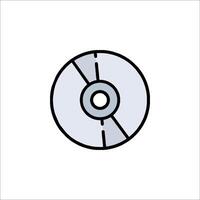 Cd icon illustration vector