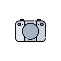 A camera icon on a white background vector