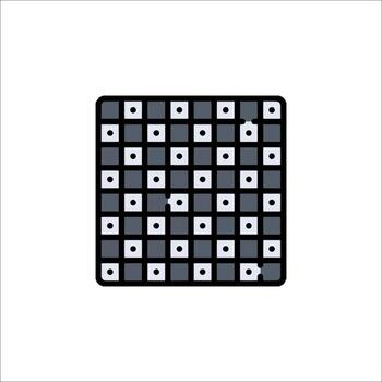 A square grid with squares on it vector