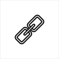 A link icon on a white background vector