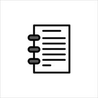 A notebook icon on a white background vector