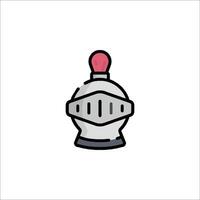 A cartoon helmet icon on a white background vector