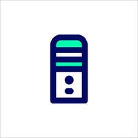 A computer icon on a white background vector