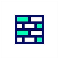 A square icon with green and blue squares vector