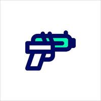 A gun icon on a white background vector