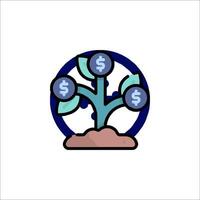 A money tree with dollar signs on it vector