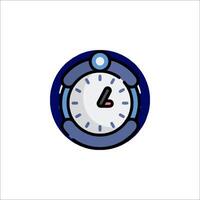 A clock icon on a white background vector