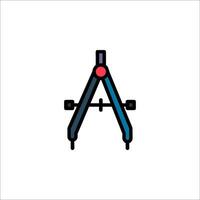 A blue and red cross on a white background vector