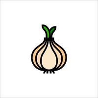 An onion icon on a white background vector