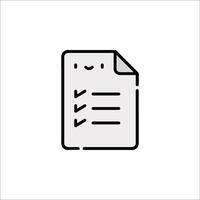 A checklist icon on a white background vector