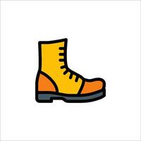 A cartoon boot icon on a white background vector