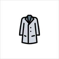 A coat icon on a white background vector