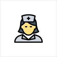 A nurse icon on a white background vector