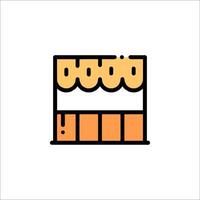 A simple icon of a piece of cake vector