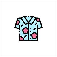 A shirt with pink flowers on it vector