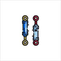 Two different colored skateboards on a white background vector