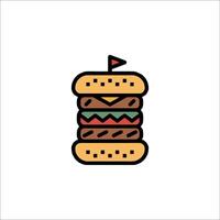 A hamburger icon on a white background vector