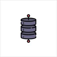A stack of data storage devices on a white background vector