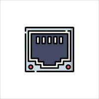 A computer icon on a white background vector