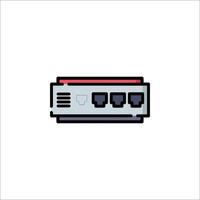 A network router icon on a white background vector